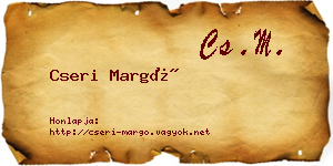 Cseri Margó névjegykártya